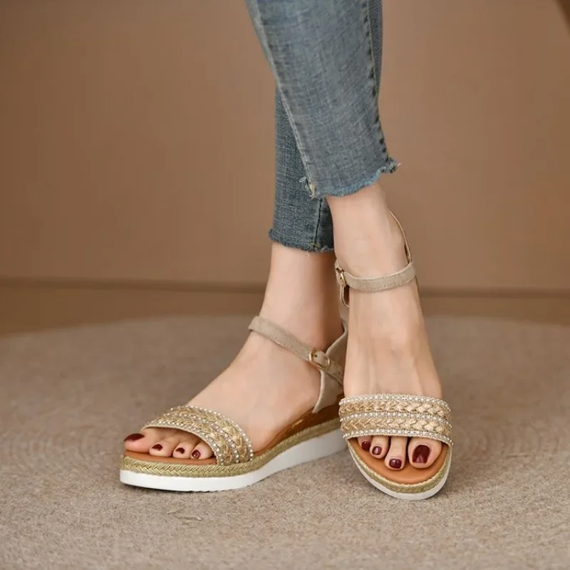 Women Lightweight Wedges Sandals Female  Fashion Platform Shoes Ladies Platform Casual Beach Outdoor Sandalias Mujer 2024