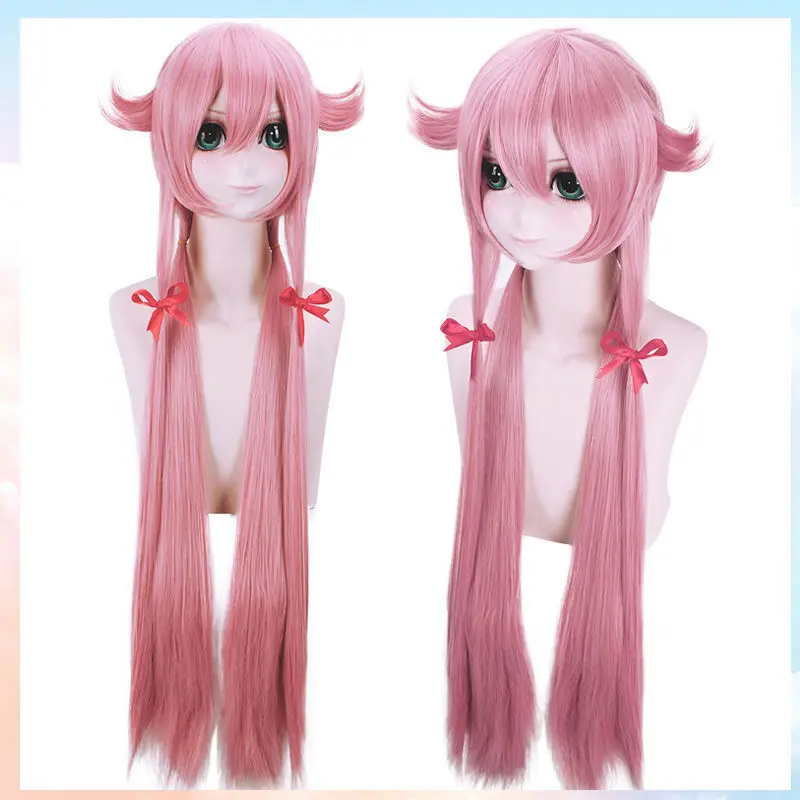 Ladies Wig Long Dark Pink Wig Women's Straight Handcraft Wig