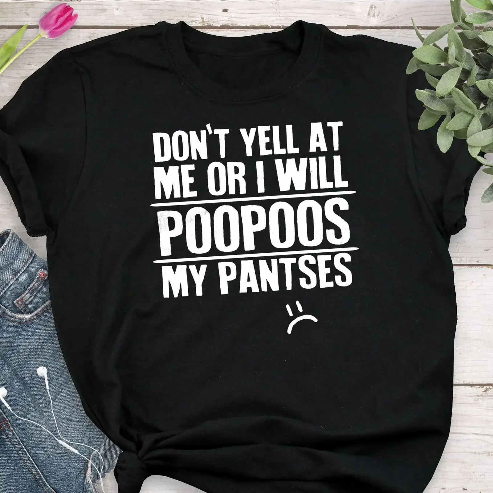 Don't Yell At Me Funny Slogan T Shirt Sarcastic Anxiety Casual for HSP Autism vintage Washed Breathable fashion Versatile