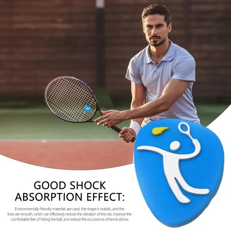 Silicone Tennis Racket Vibration Amortecedor, protetor, choque, amortecedor, acessórios