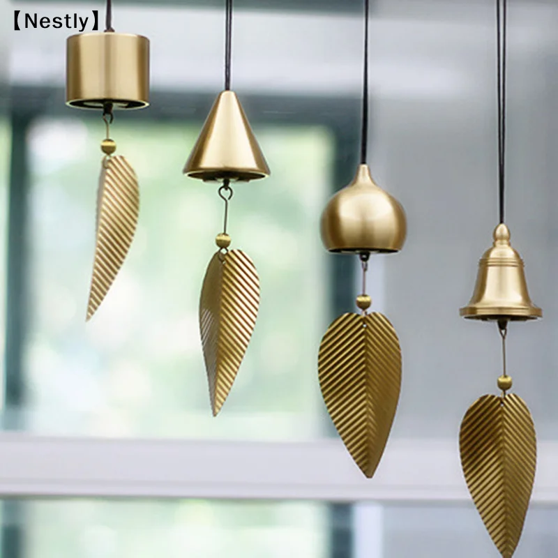 Campanas de Viento de Cobre, Decoraciones Colgantes para Jardín y Patio, Música del Viento, Decoración para el Hogar, Sonido de Campanas de Paisaje〔Nest〕