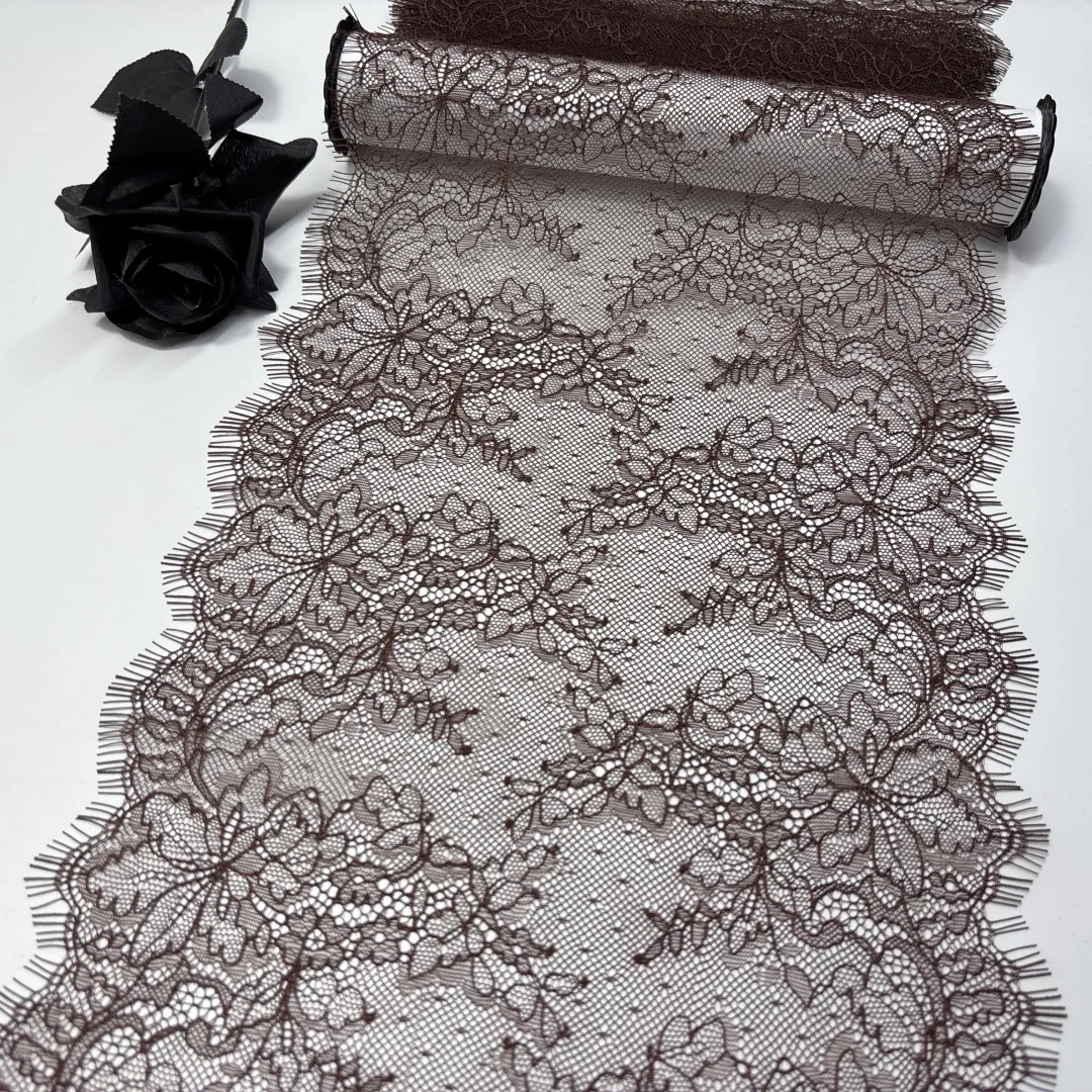 Clothing Sewing Craft Chantilly Lace Trim Black Eyelash Lace Fabric African Lace Trim DIY Fabric Materials For Needle Work