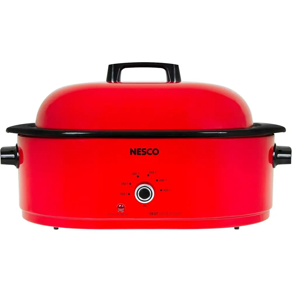 

MWR18‑12 Electric Roaster Oven or amily‑Size Meals, Red 18‑Quart Countertop Roaster with Circle o Heat Heating Technology