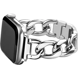 Armband für Apple Uhren armband 9 8 7 41mm 45mm 40mm 44mm Edelstahl Metall Link Armband iwatch ultra 49mm 6 se 5 4 Zubehör