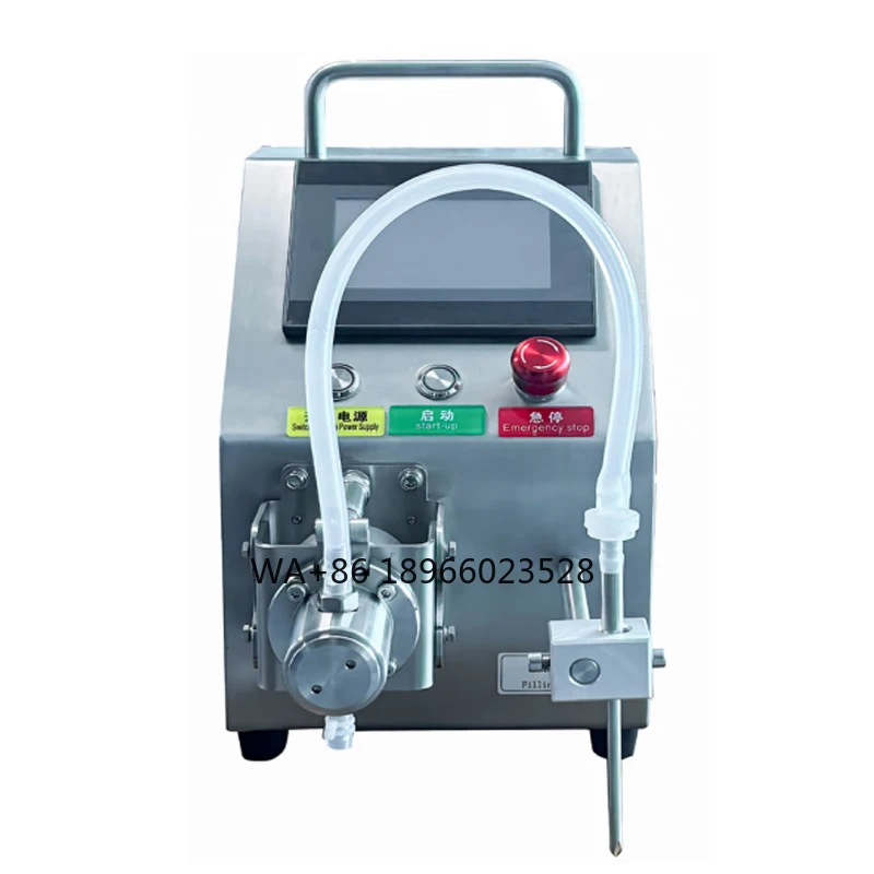 

220V Small Desktop Automatic Filling Machine Energy Saving Ceramic Pump for Easy Operate Chemical