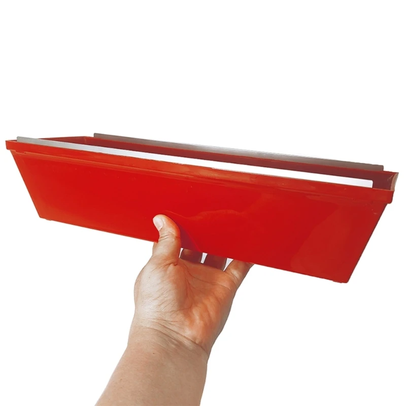 โคลนพลาสติกกระทะทนทาน Ergonomic Nonslip โคลนกระทะฉาบปูนปลาสเตอร์สแตนเลสขูดบาร์ Dropsale