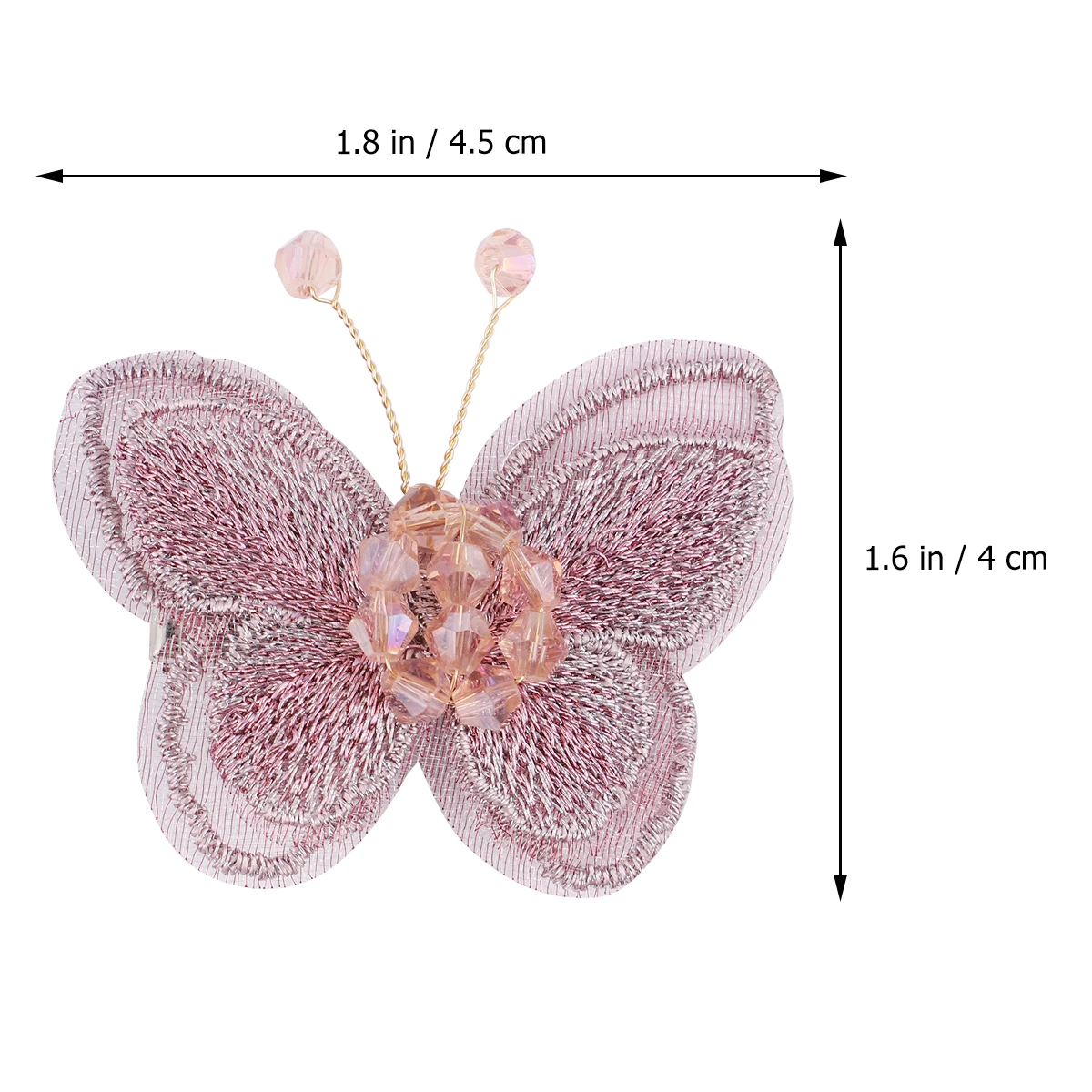 

5pcs Butterfly Hair Clips Beautiful Fashion Accessories for Girls Hair Decor Side Bobby Pins Wedding Party Gifts
