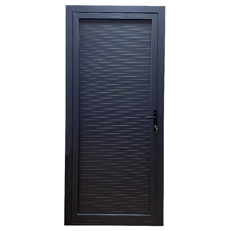 Long service life Sound insulation Aluminum swing doors with special louvers Window design