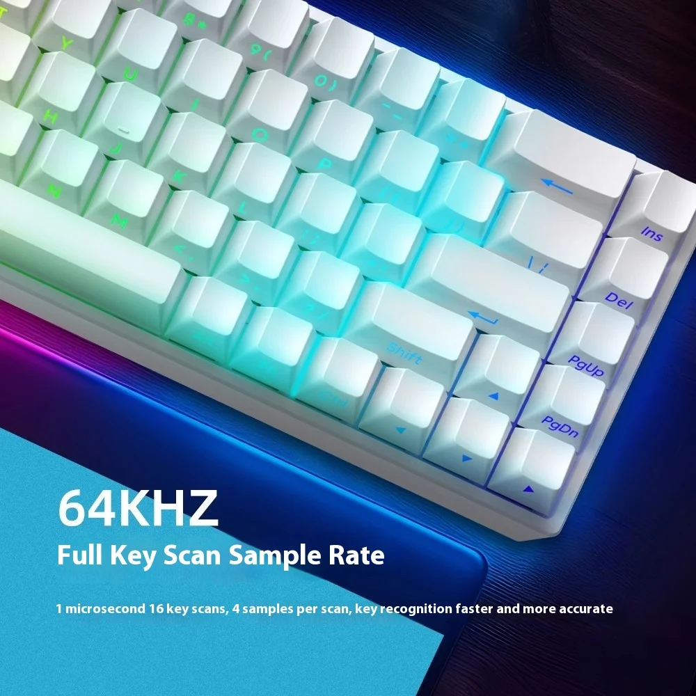 MARS68PRO Mechanical Wireless Keyboard Magnetic Switch Hotswap Rgb E-Sports Customize Keyboard For Accessories Office Gaming
