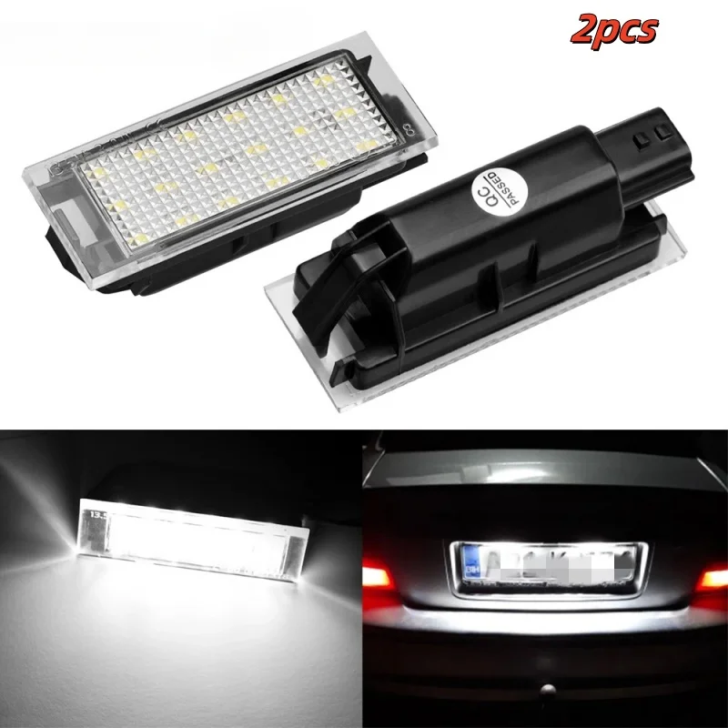 

2pcs Canbus No Error 12V Car LED Number License Plate Light For Renault Megane 3 Clio Laguna 2 Megane 3 Twingo Master Vel Satis