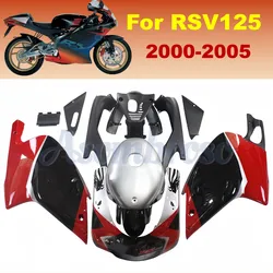 Fairings kits for Aprilia RS125 2000 2001 2002 2003 2004 2005 RS4 RSV 125 red black silvery bodywork fairing kit