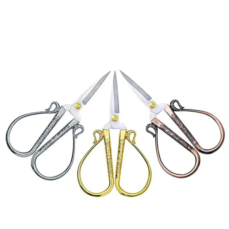 Vintage Fine Chinese Auspicious Cloud Scissors Home Tailoring Scissors Handmade DIY Sewing Paper-cutting Embroidery Scissors