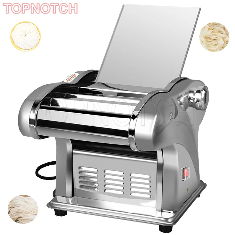 220V 135W Commercial Electric Two Knife Dough Roller Sheeter Automatic Noodle Pasta Maker Machine Durable