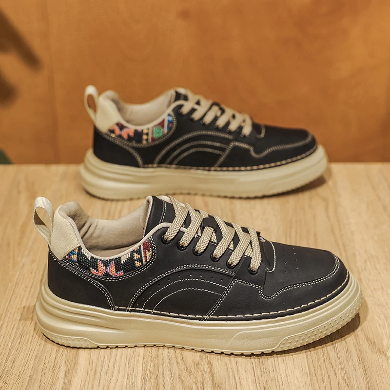 

2025 Spring New Rubber-Plastic Sole Casual Board Sneakers for Outdoor Sports - Comfortable, Soft, Slip-Resistant, Durable, and T