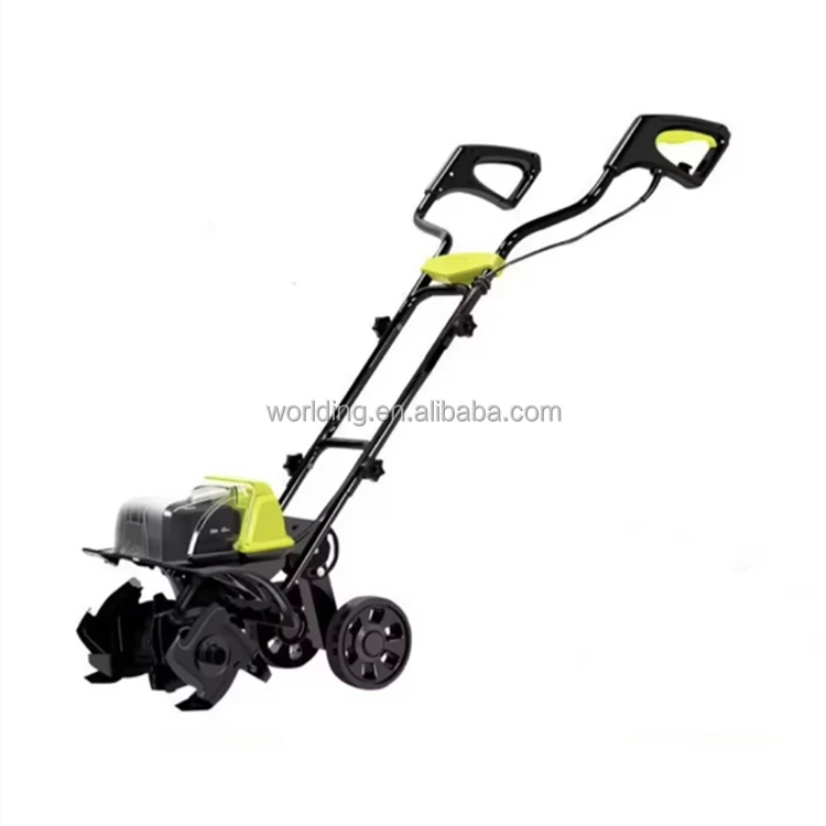 Dual Battery Powered Small Rotary Tiller Soil Plow Multifunctional Weed Killer Horticultural Tiller Gear Core