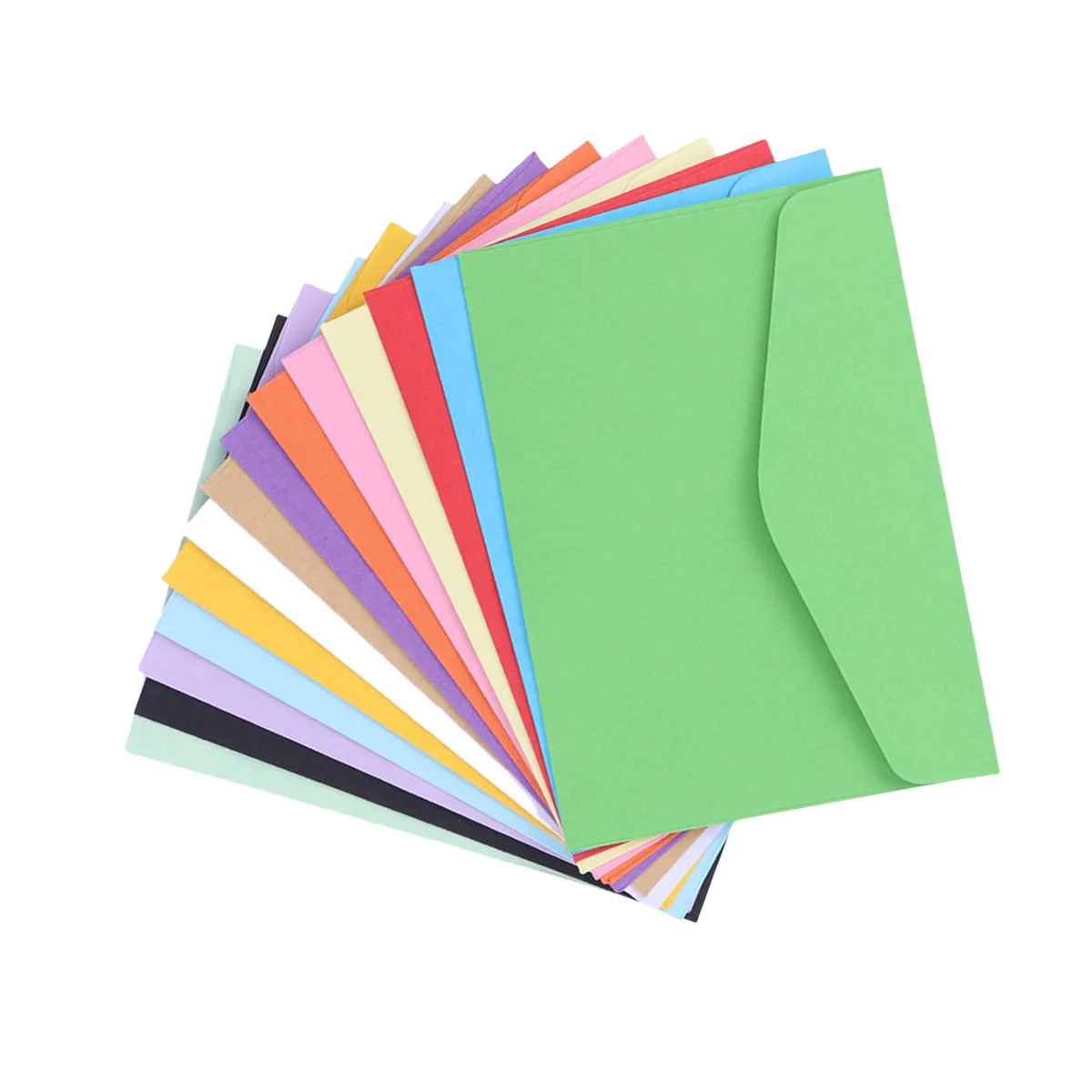 

70pcs Mini Envelopes Foldable Blank Paper Storage Simple Envelope for Postcards Cards Bright Eco-Friendly Reusable Compostable