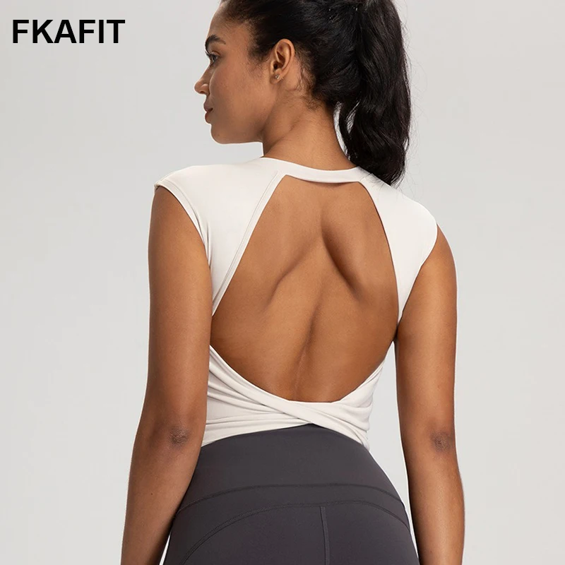Hollow Up Back Top Sexy Women's Sportswear Yoga Sport Vest sleeveless Gym Fitness Work Out Clothes