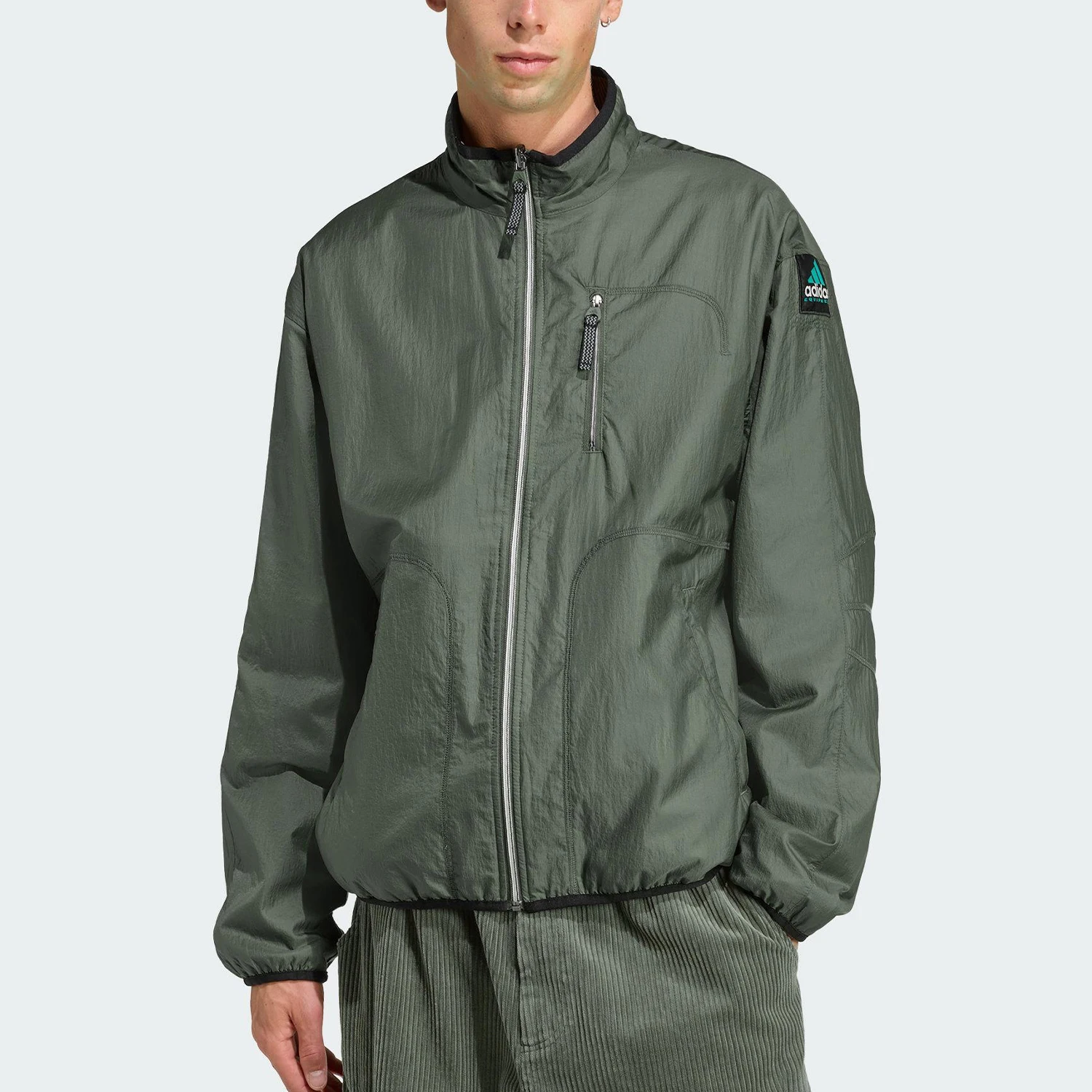 Adidas genuine Spring and Autumn men's double-sided corduroy sports jacket JV7660