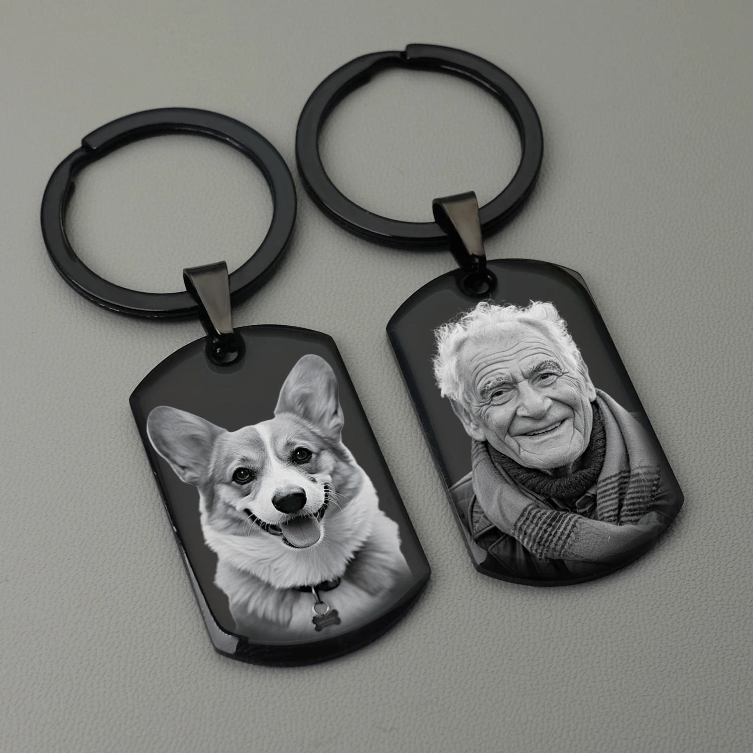 Personalized Photo Keychain Drive Safe,Custom Photo Couple Keychain Gift for Him,Pet Memorial Gifts,Keychains for men women