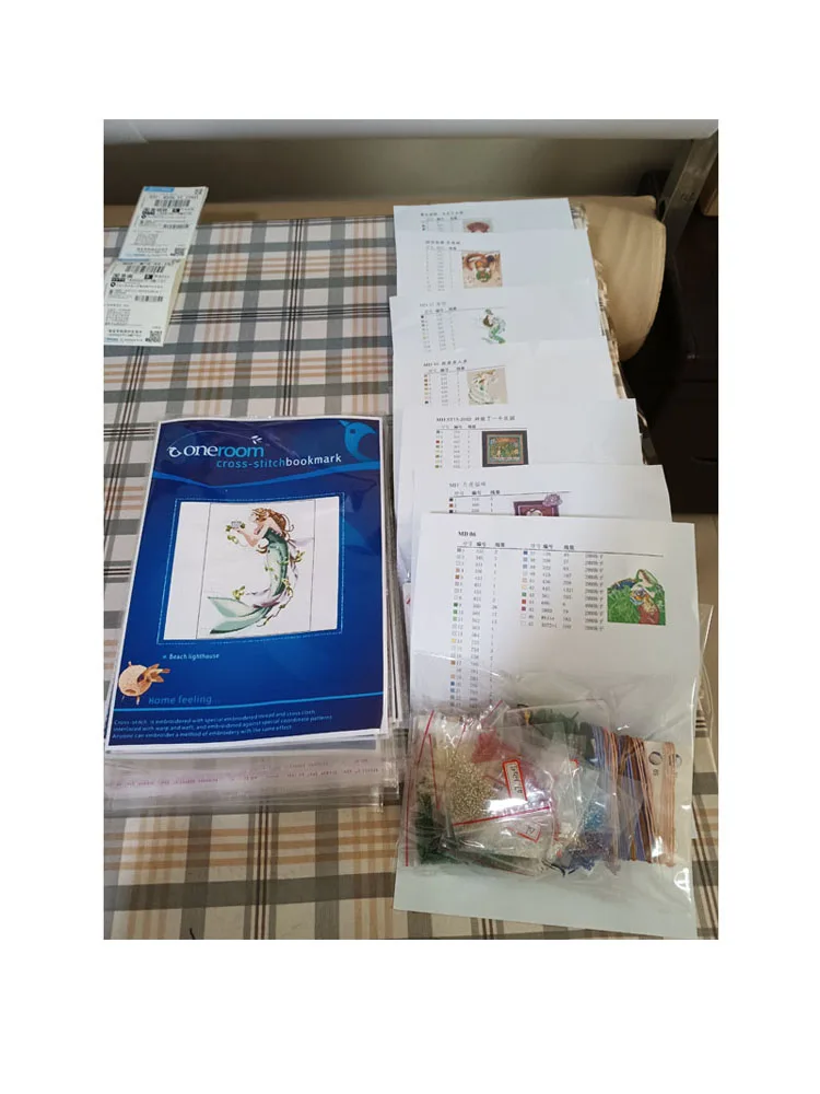 Zestaw do haftu Oneroom-DIY, DIY, DIY, haft krzyżykowy, zestaw do haftowania, 14ct, nić bawełniana, dla kobiety