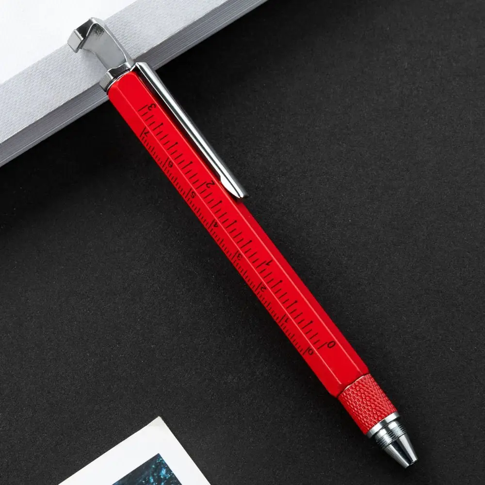 7 in 1 Multi-function Tool Pen Detachable Portable Ballpoint Pen Bottle Opener Phone Stand Mini Cross Screwdriver