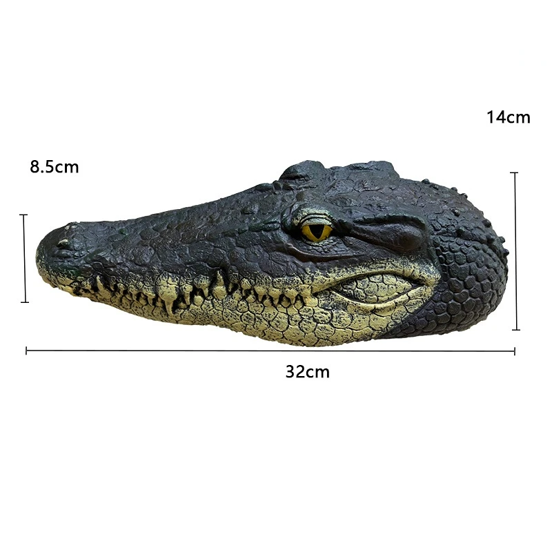 Simulated Crocodile Head Animal Decoration Yard Pond Floating Animal Decoration Outdoor Pool Simulation Decoration