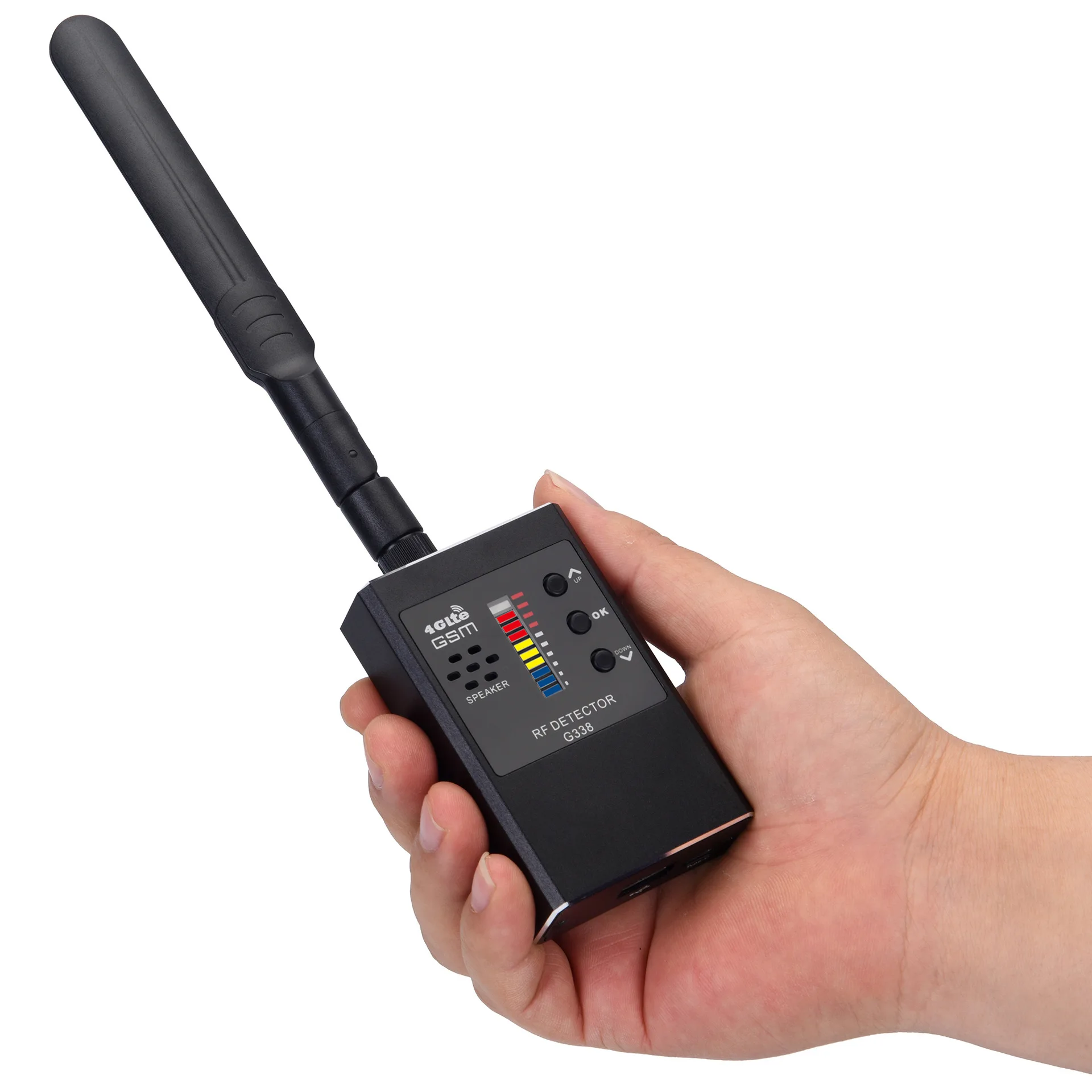 G338 Hidden Device Finder with Signal Enhancement Antenna, 10~15㎡ Detection Range, Detect Card Listening Devices & Cameras
