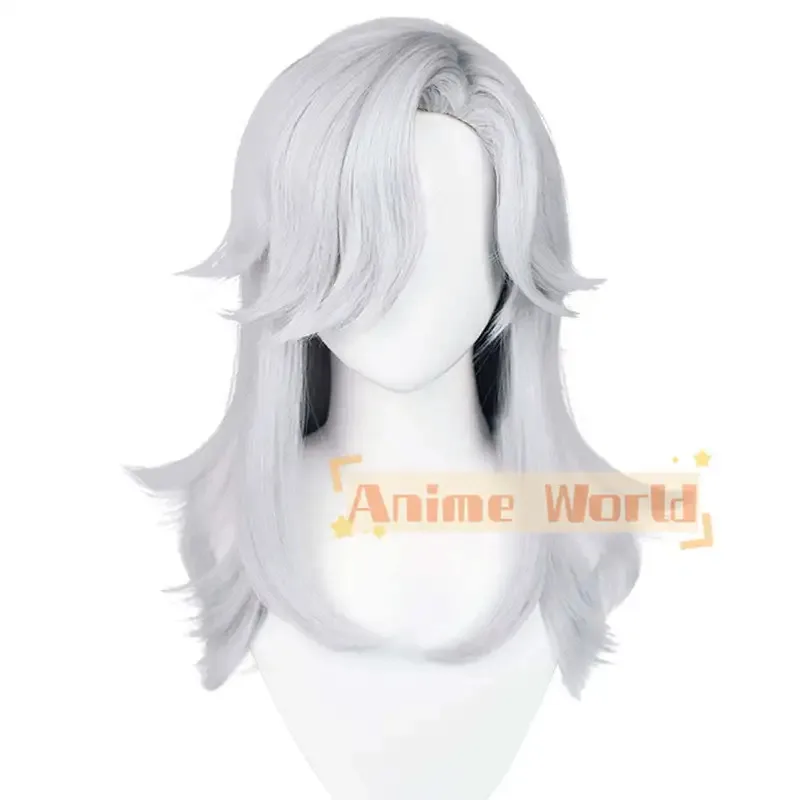 

2025 11 Genshin Impact Cyno Белый парик для косплея