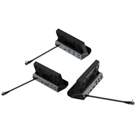 Dock Console Hub HDMI-Compatible USB C Docking Station Gigabit Ethernet 1000Mbps Type C USB 3.0 2.0 PD 100W RJ45 for Steam Deck