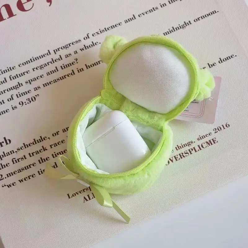 Toy Story Alien-funda abatible de felpa suave para auriculares, monedero de doble capa con cremallera, almacenamiento de joyería, regalo de Navidad para niña, 10Cm