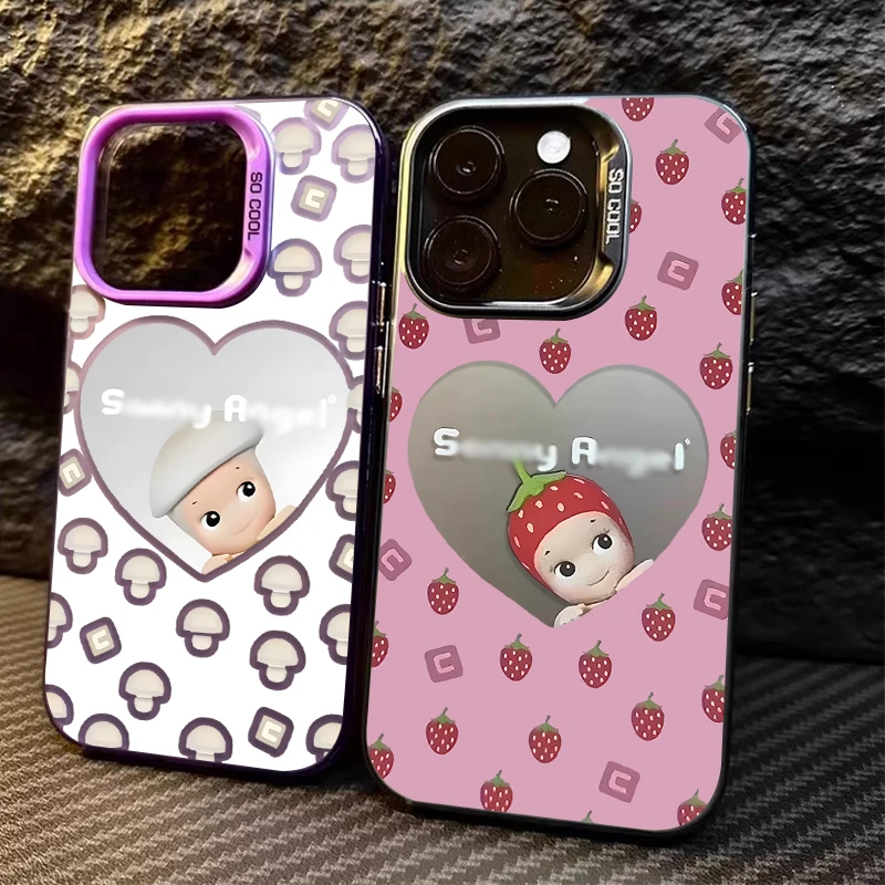 Phone Case for Samsung Galaxy A55 A35 A25 A15 A05 A05S 5G A13 A23 A12 A22 A32 A52 A52S A72 A51 A71 4G Cute S-Sonny Angel Cover