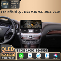 12.3 inch Car Radio Multimedia For Infiniti Q70 M25 M35 M37 2011 2012 2013 2014-2019 Wireless BT Carplay 4G GPS Head Unit Screen