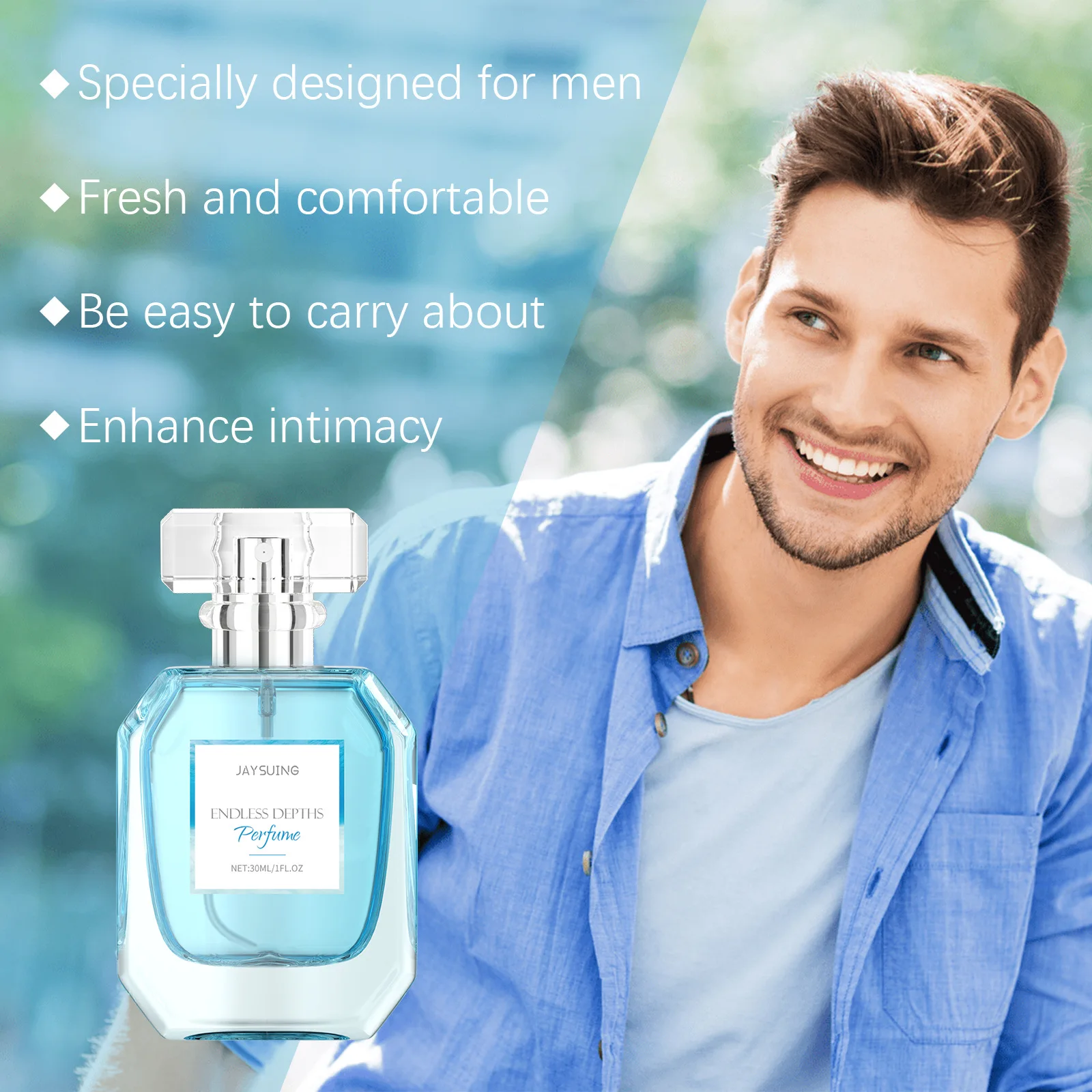 

Flirting Perfume Spray male pheromone, no stimulation, refreshing body, fresh charm, light elegant fragrance lasting 30ML