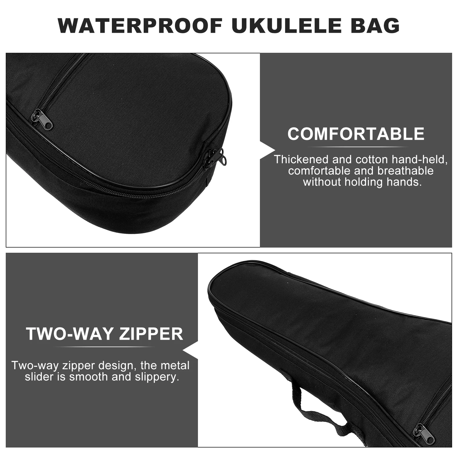 Ukulele Bag Electric Guitar Case for Acoustic Soprano Strap Musical Waterproof Backpack Storage Pouch Gig