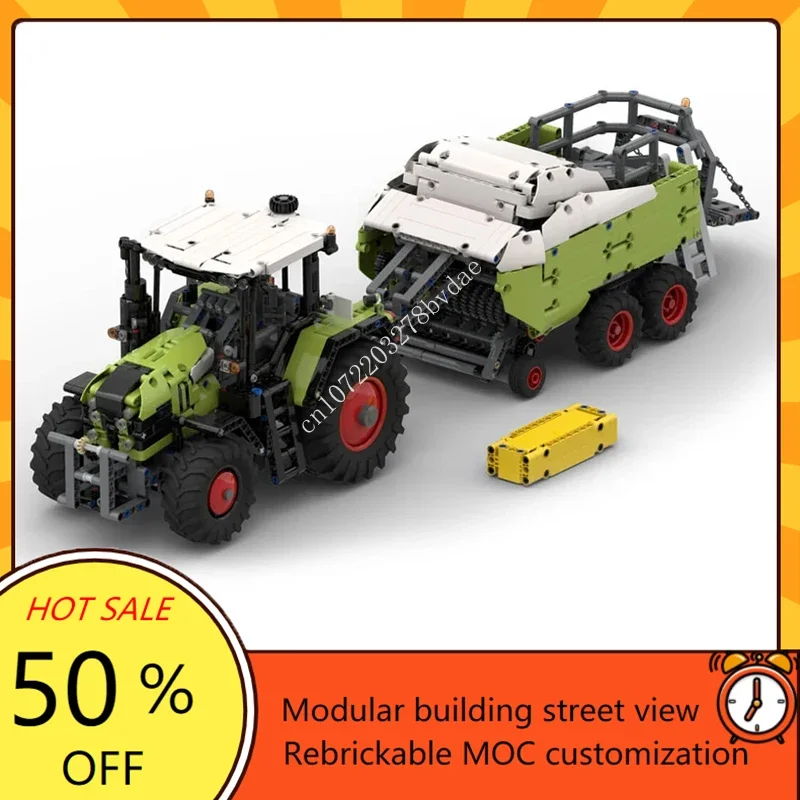 

2138 шт. индивидуальные высокотехнологичные MOC расширяемая модель сельскохозяйственного трактора на заказ головоломки технология DIY сборка игрушки подарок на день рождения и Рождество
