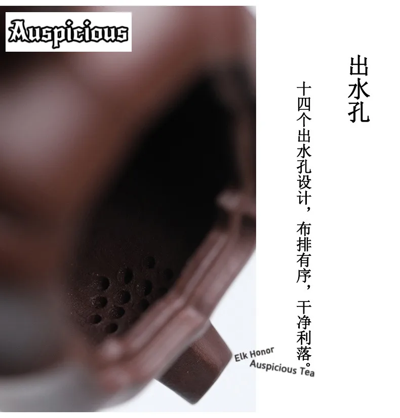 240ml Aesthetic Yixing Purple Clay Teapots Handmade Melon Ridge Pot Raw Ore Mud Kettle Chinese Zisha Tea Set Tea Items Craft