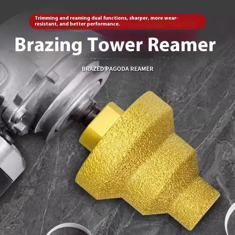 M10/M14 Diamond Chamfer Router Bits  Milling Tile CutterMarble Concrete Reamer Masonry Drilling Crowns Construction Tool