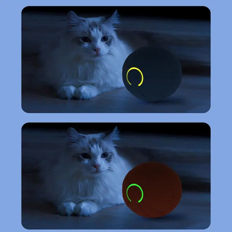 

Rotating Pet Ball Intelligent Bouncing Chasing Ball Removable Automatic Rolling Ball Rechargeable Bouncing Busy Ball With Light