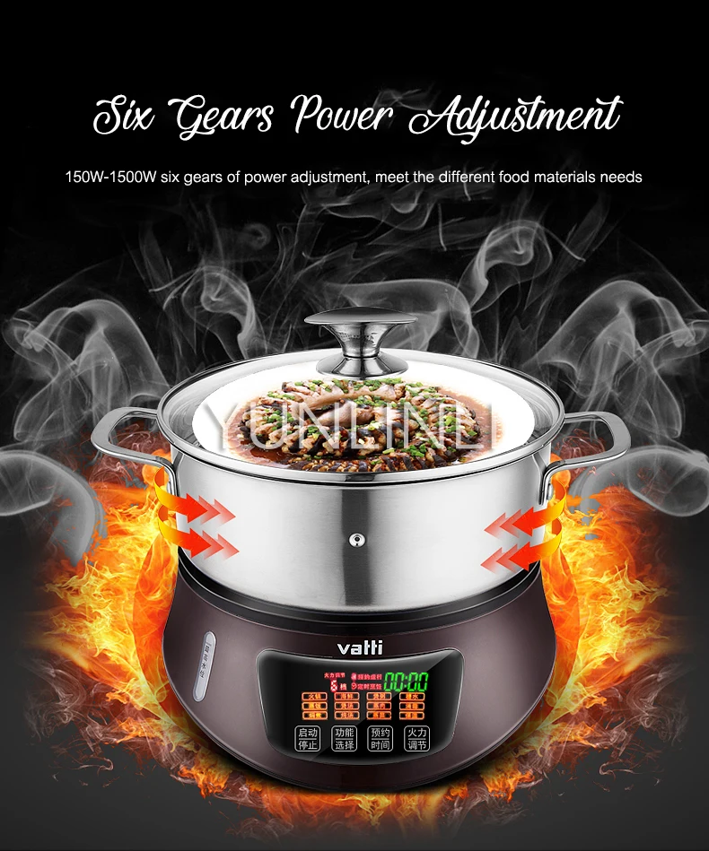 المنزلية الكهربائية باخرة إناء/ قدر متعدد الوظائف طباخ البخار الكهربائية البخار المطبخ وعاء البخار الكهربائي