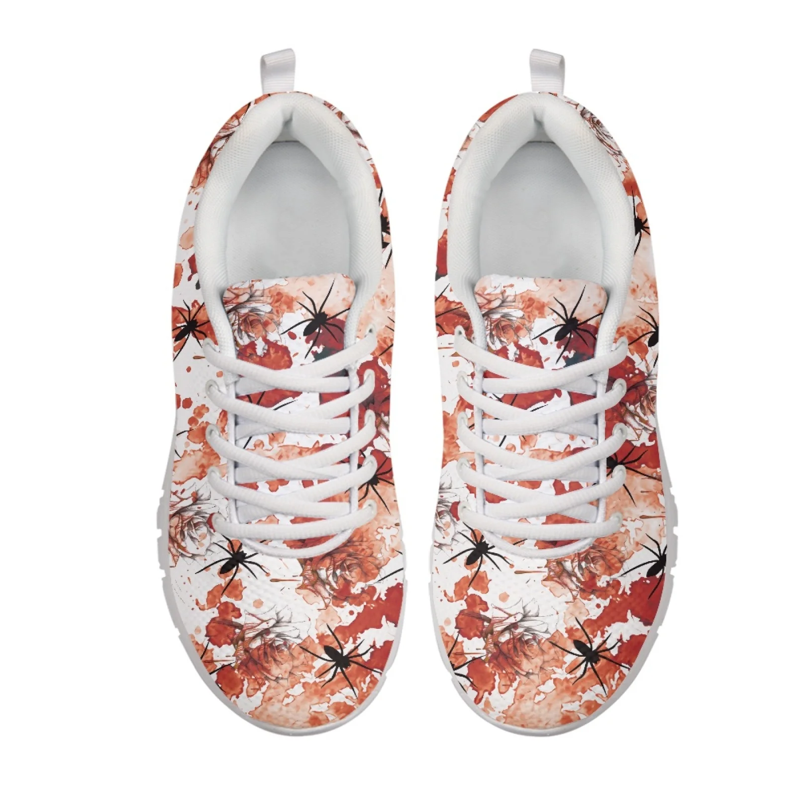 Coloranimal Halloween Walking Sneakers with Spider Splatter, Mesh and EVA Sole Anti Slip Training Shoes 2025 Collection