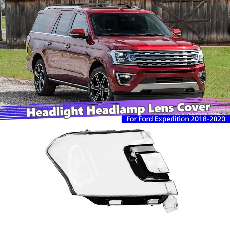 For Ford Expedition 2018 2019 2020 Accessory Cars Lampshade Headlight Lights Glass Car Front Headlight Lens Cover Lights Shell