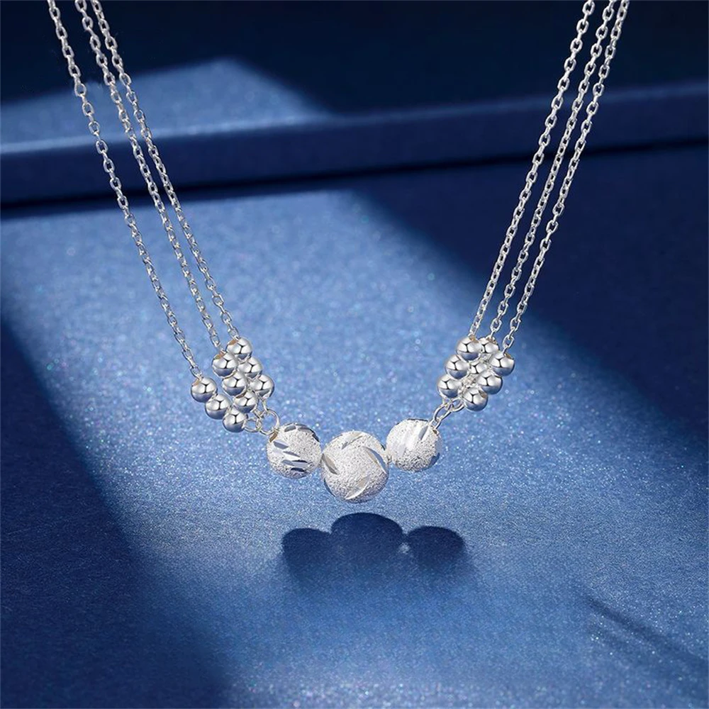 ouyadi-collar-de-plata-de-ley-999-para-mujer-con-cuentas-huecas-cadena-de-clavicula-de-doble-hilo-joyeria-romantica-con-tema-de-amor