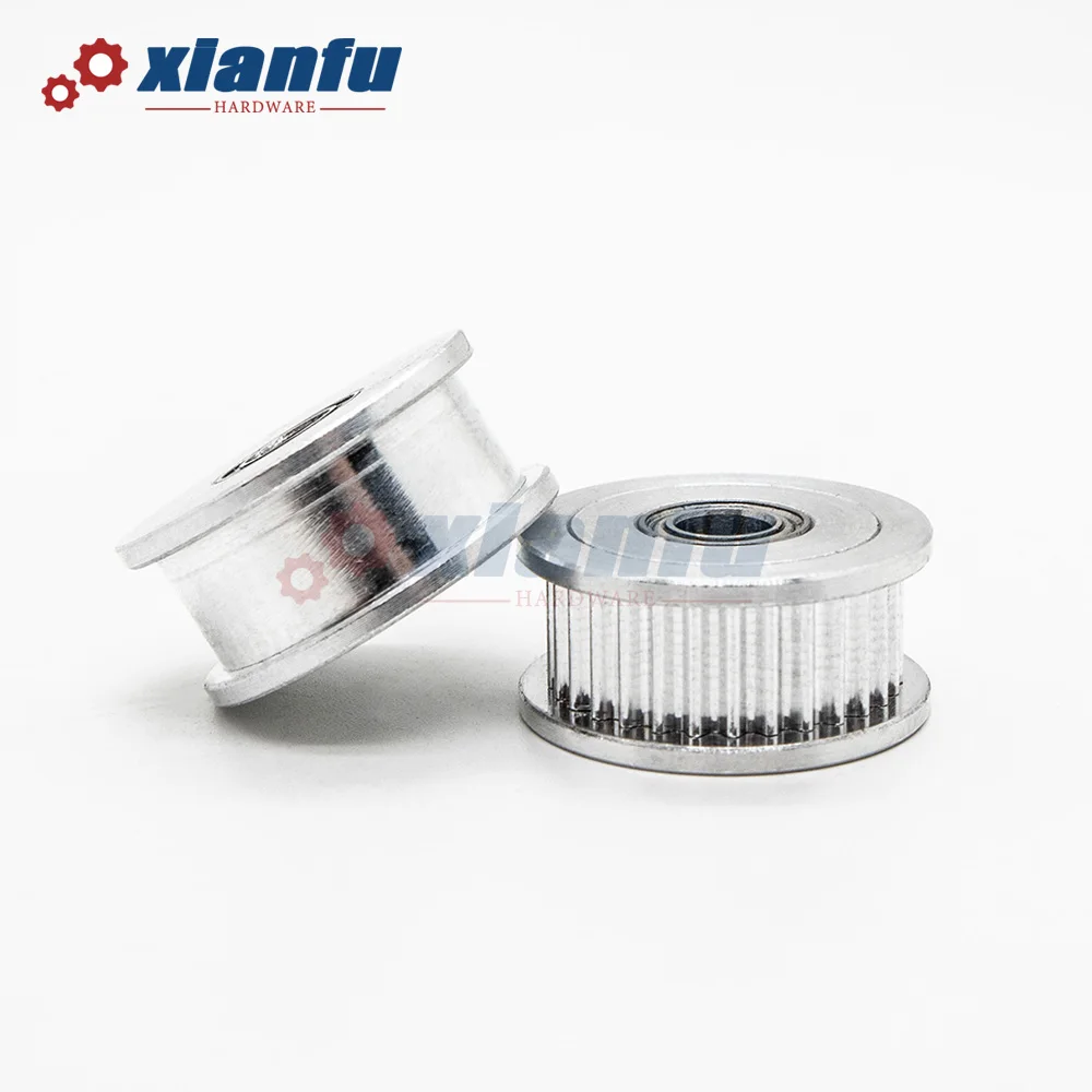 1/5/10pcs 30 Teeth 2GT Timing Pulley Idler With Bearing Bore 5mm Belt Width 6mm Tensioning Wheel Sheave for 3D Printer GT2 30T
