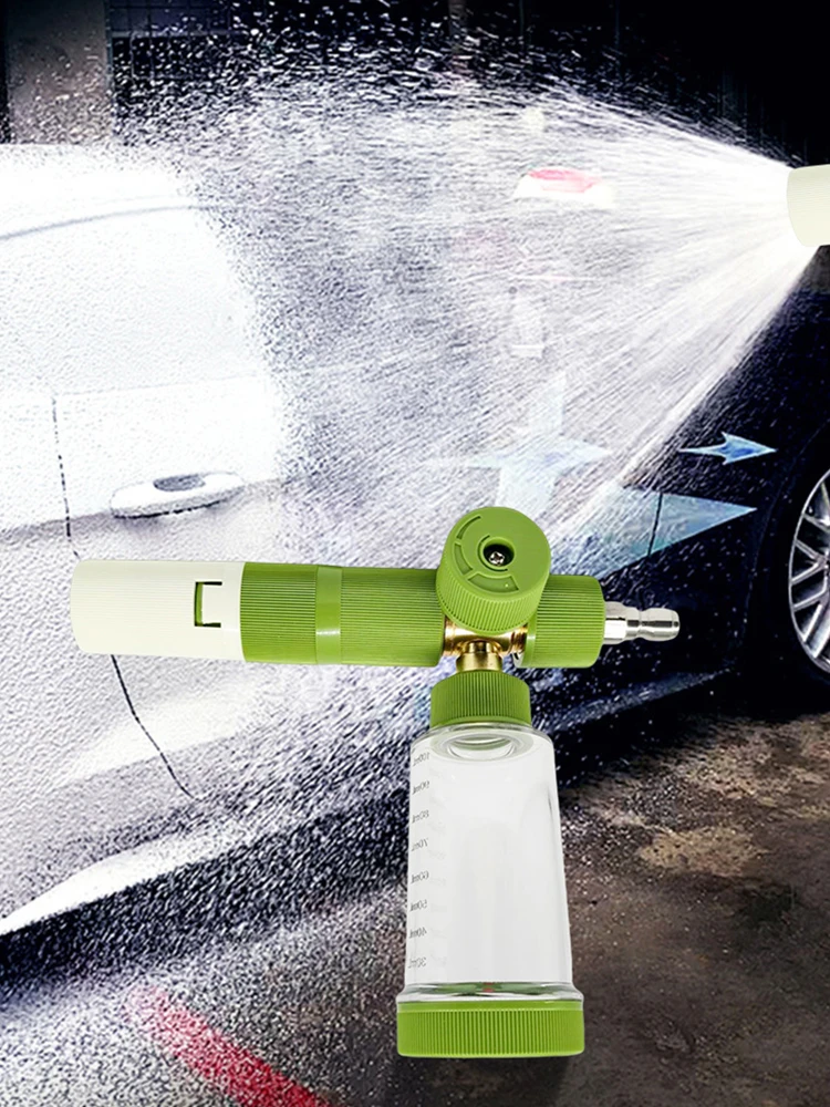 100ml Pressure Washer Gun with 1/4 Inch Quick Connector Car Wash Foam Sprayer Adjustable Foam Spray Pot for Car Wash