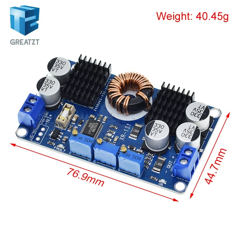 GREATZT LTC3780 DC-DC 5-32V to 1V-30V 10A Automatic Step Up Down Regulator Charging Module Power supply module