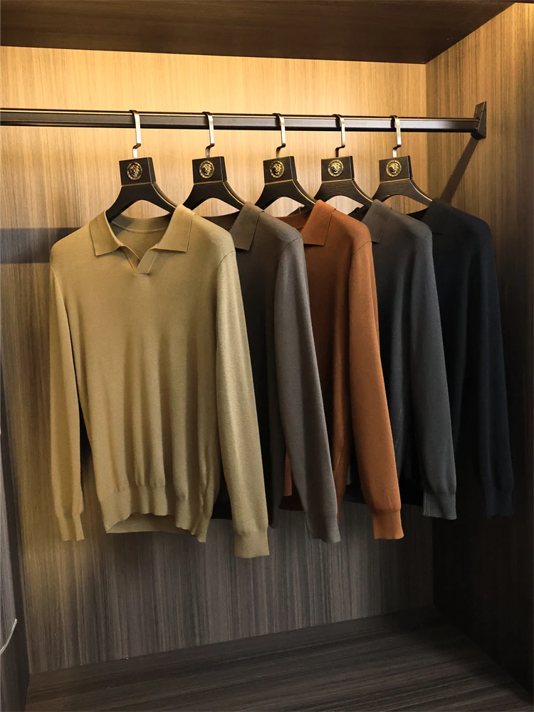 

Вязаный длинный свитер Све для мужчин, модный городской слэ, удобный нейлоновый дизайн, осенняя коллекция, молодежный размер