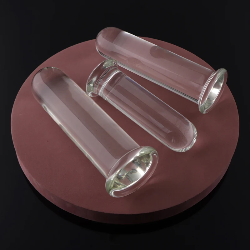 S/M/L/XL Smooth Crystal Huge Anal Plug G-spot Massager Glass Anal Dildo Butt Plug Anus Sex Toys For Couples Lesbian Erotic toys