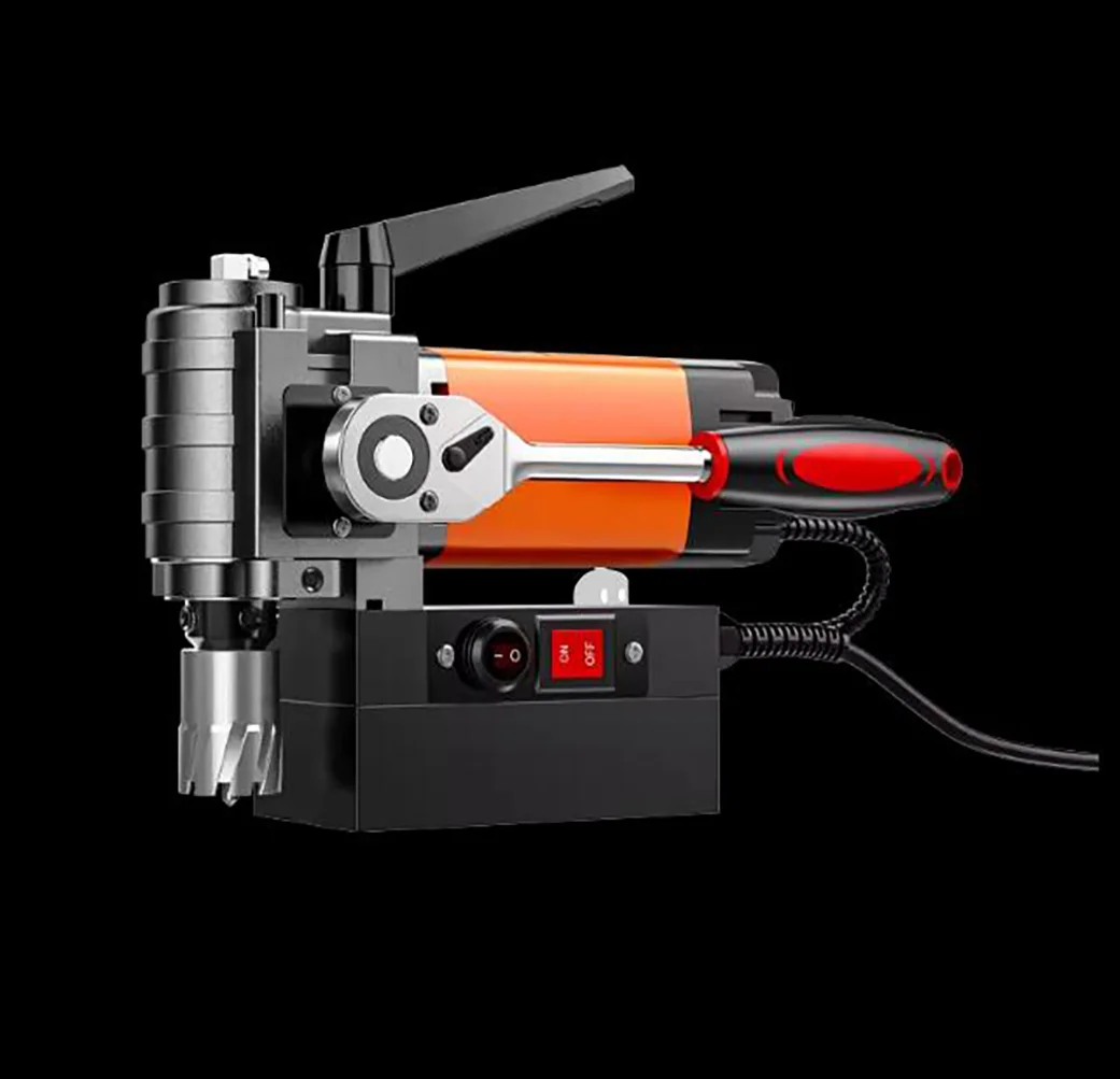 220V Iron Suction Drill, High-altitude Drilling Machine, Small Horizontal Bench Drill, Lightweight Magnetic Drill