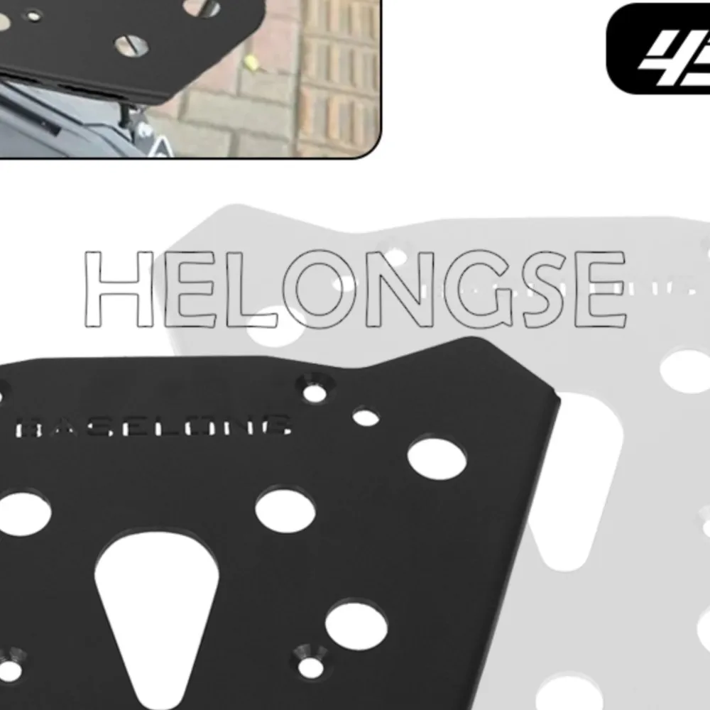 

HELONGSE Rear And Side Luggage Rack Set For CFMOTO 450MT MT 450 MT 2025 2026 450mt 2024 Rear Luggage Rack Top Case Mount Plate