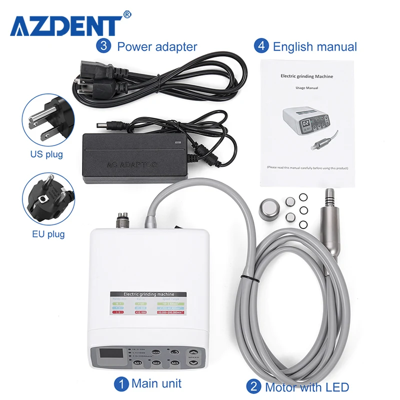 Micro moteur électrique sans balais à LED dentaire de haute qualité